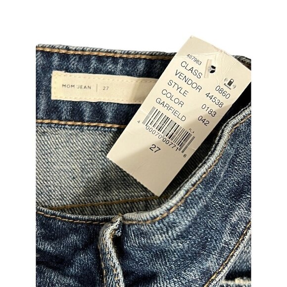PACSUN Garfield High Rise Mom Jeans Women's Size 27 Distressed Button Fly - Picture 9 of 12